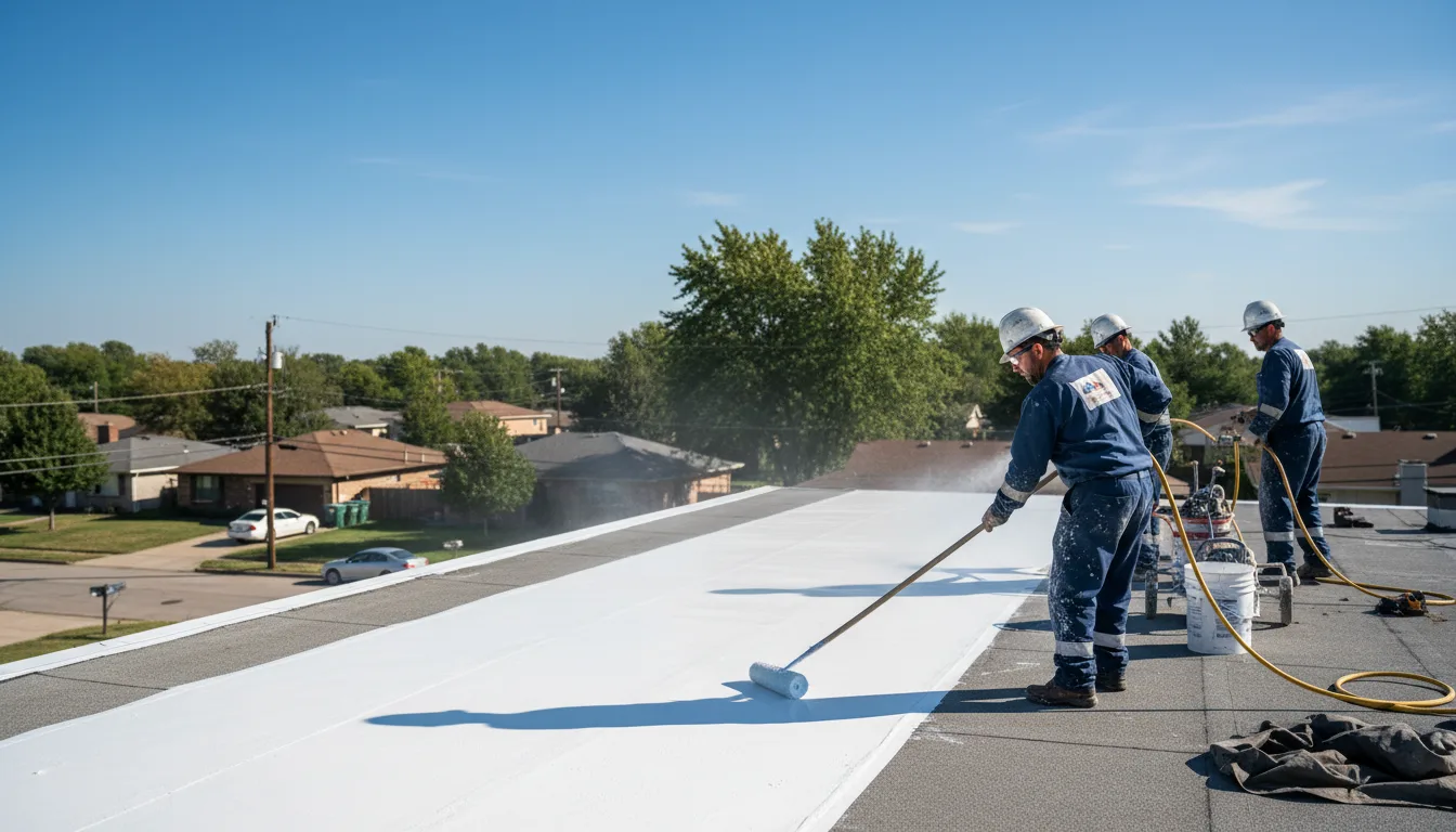 Commercial roof coating in Solway, MN near me